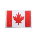 Canadian Flag White Trim Patch