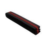 Drako Black w Red Stripe Belt