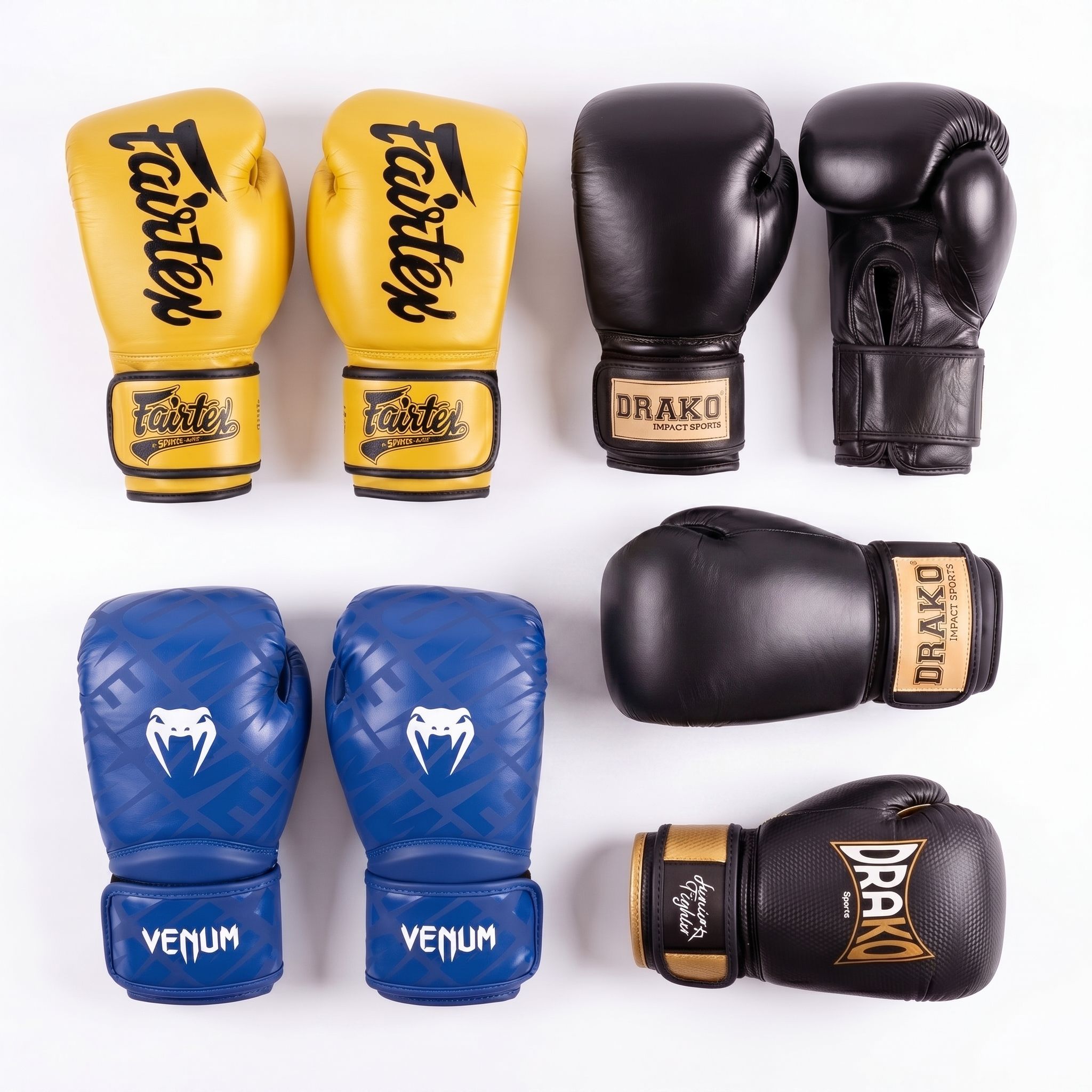 person trying on boxing gloves to check proper fit and sizing