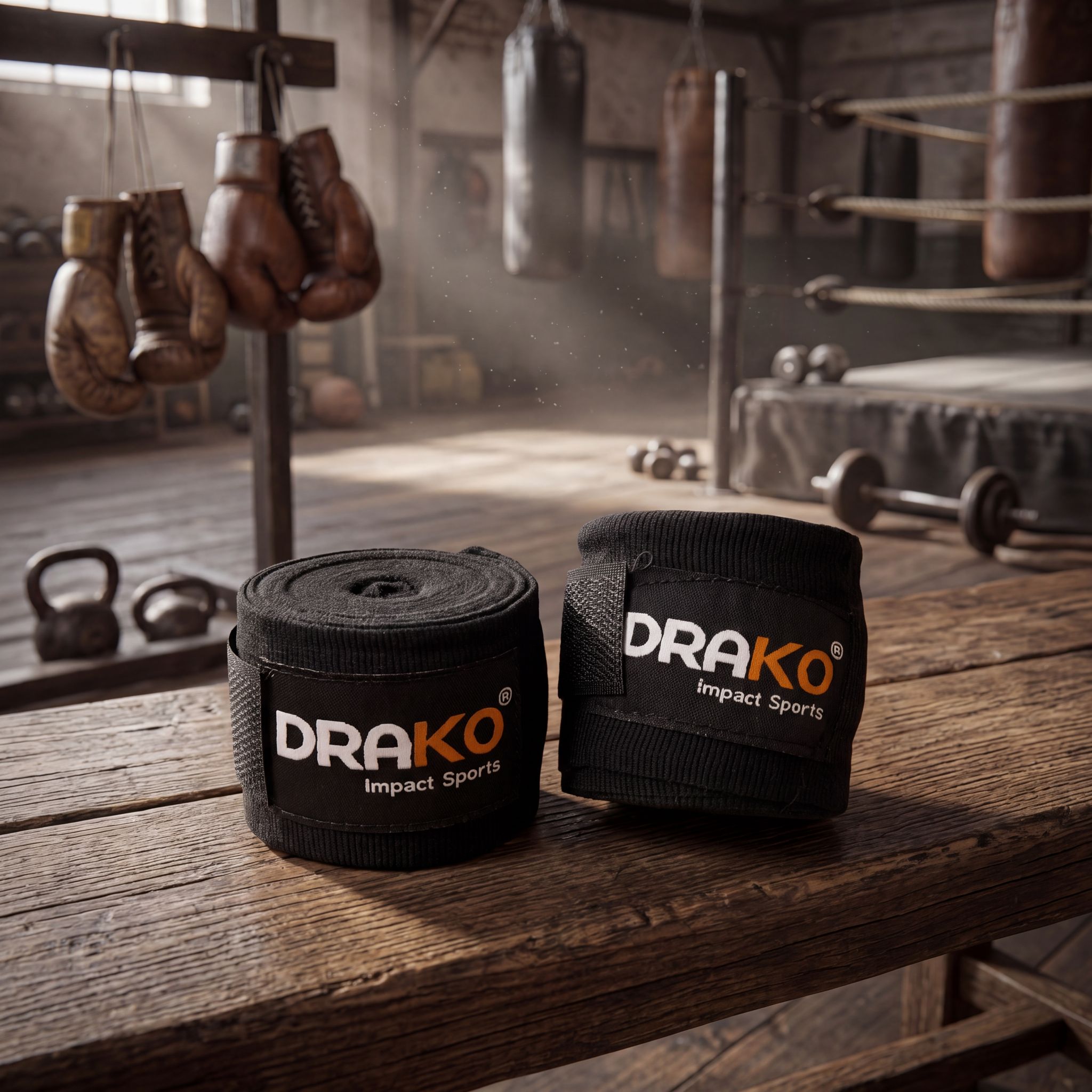 Drako boxing hand wraps ready for wrapping hands before training